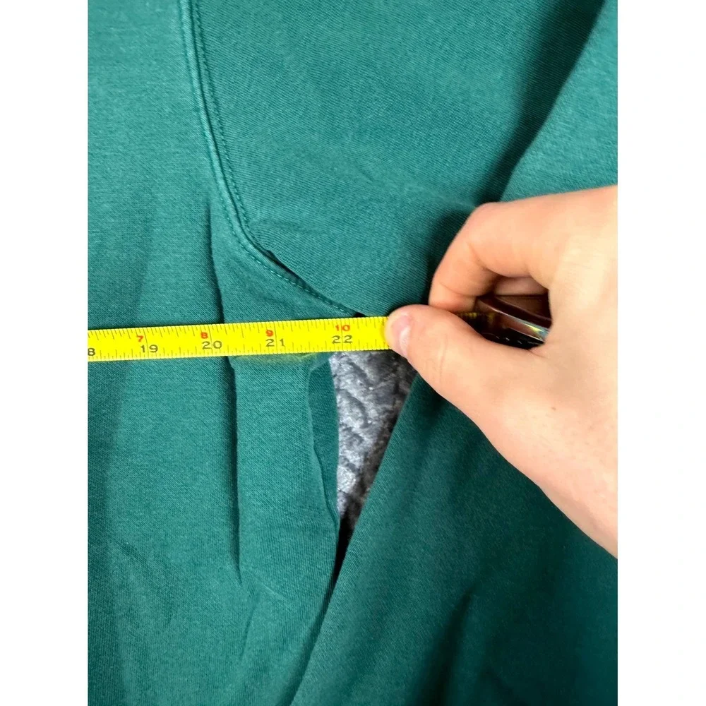 The North Face Hoodie Mens‎ XL Dark Green Cotton Lined Graphic Since Sixty Six